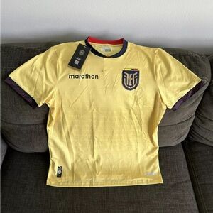 Ecuador Authentic National Team World Cup Qualifier 2026 Yellow Jersey Mens Sz M